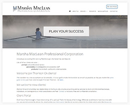 New site design for Marsha MacLean Professional Corporation